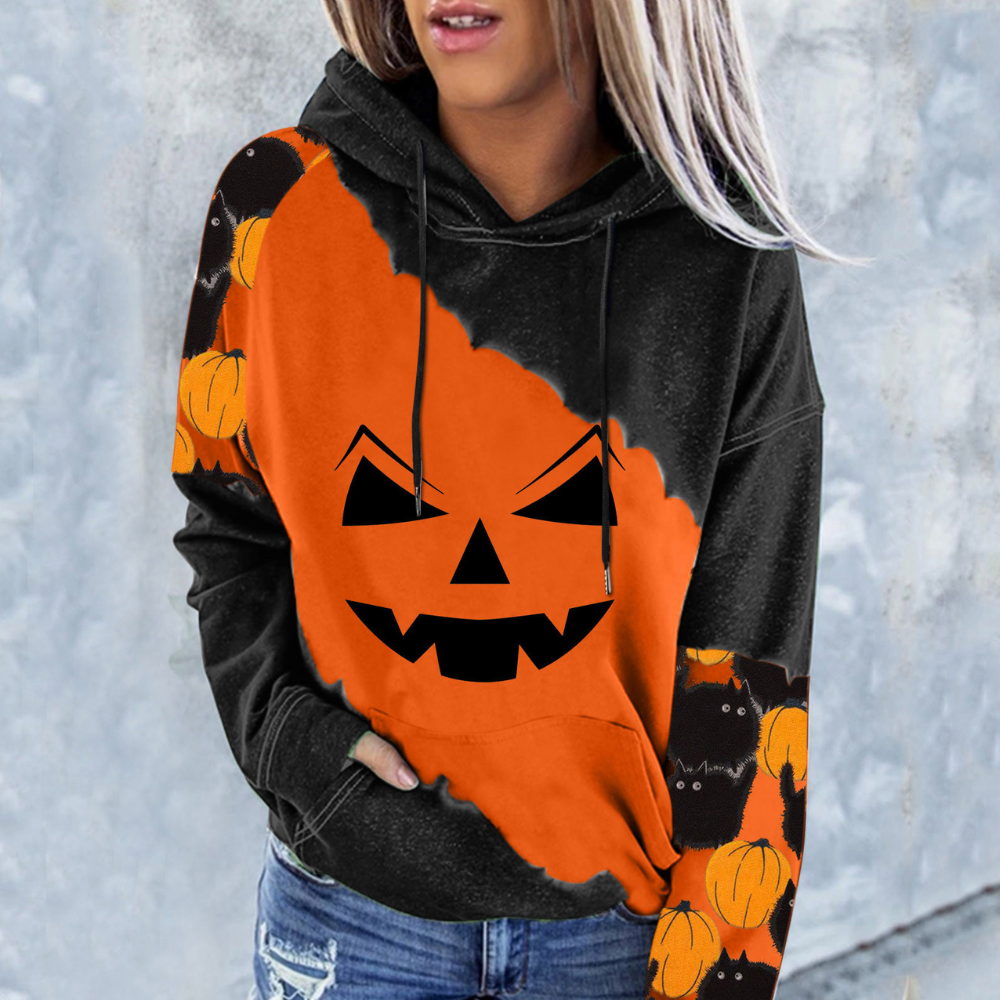 Elizabet Halloween Damen Sweatshirt: Modisch und Gruselig