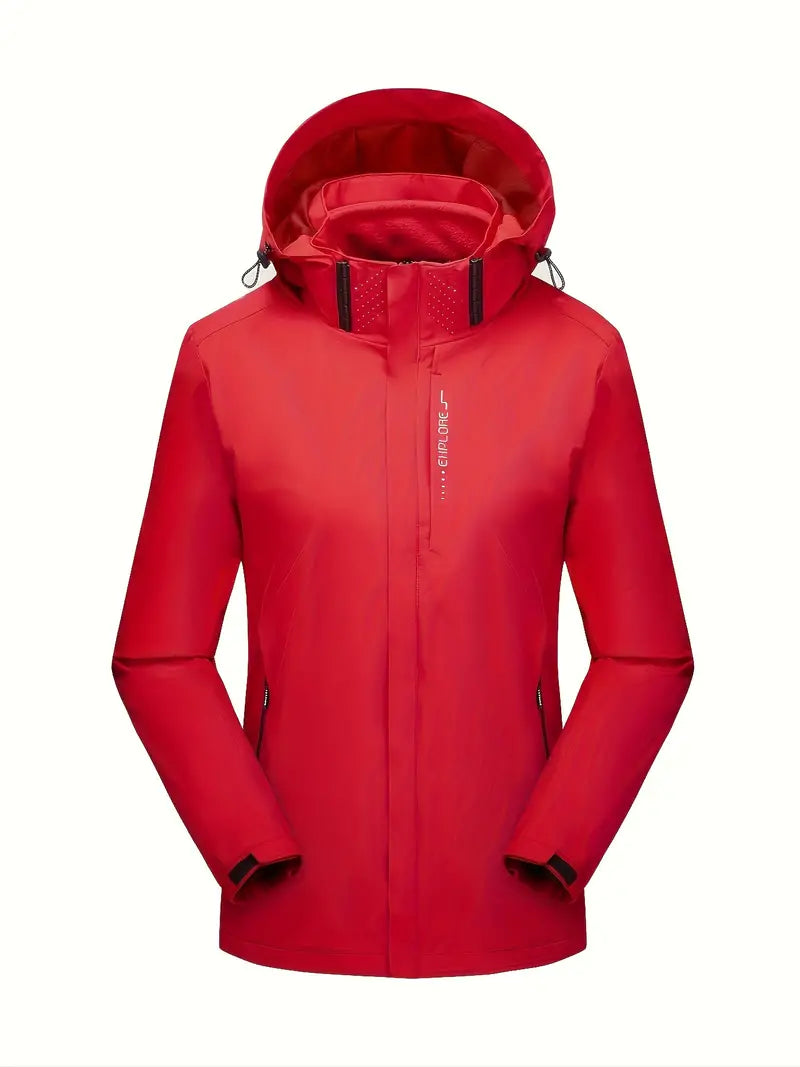 Ellistyn: Wasserdichte, winddichte Hardshelljacke mit Fleece-Innenjacke