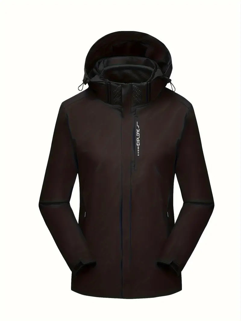 Ellistyn: Wasserdichte, winddichte Hardshelljacke mit Fleece-Innenjacke