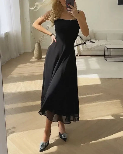 Emmachic™ – Elegantes Frauenkleid aus Leichtem Seidenmousselin