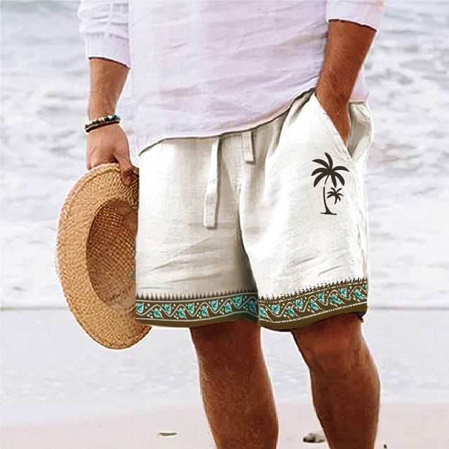 Enrico Sommer Shorts mit Kokosnuss-Print