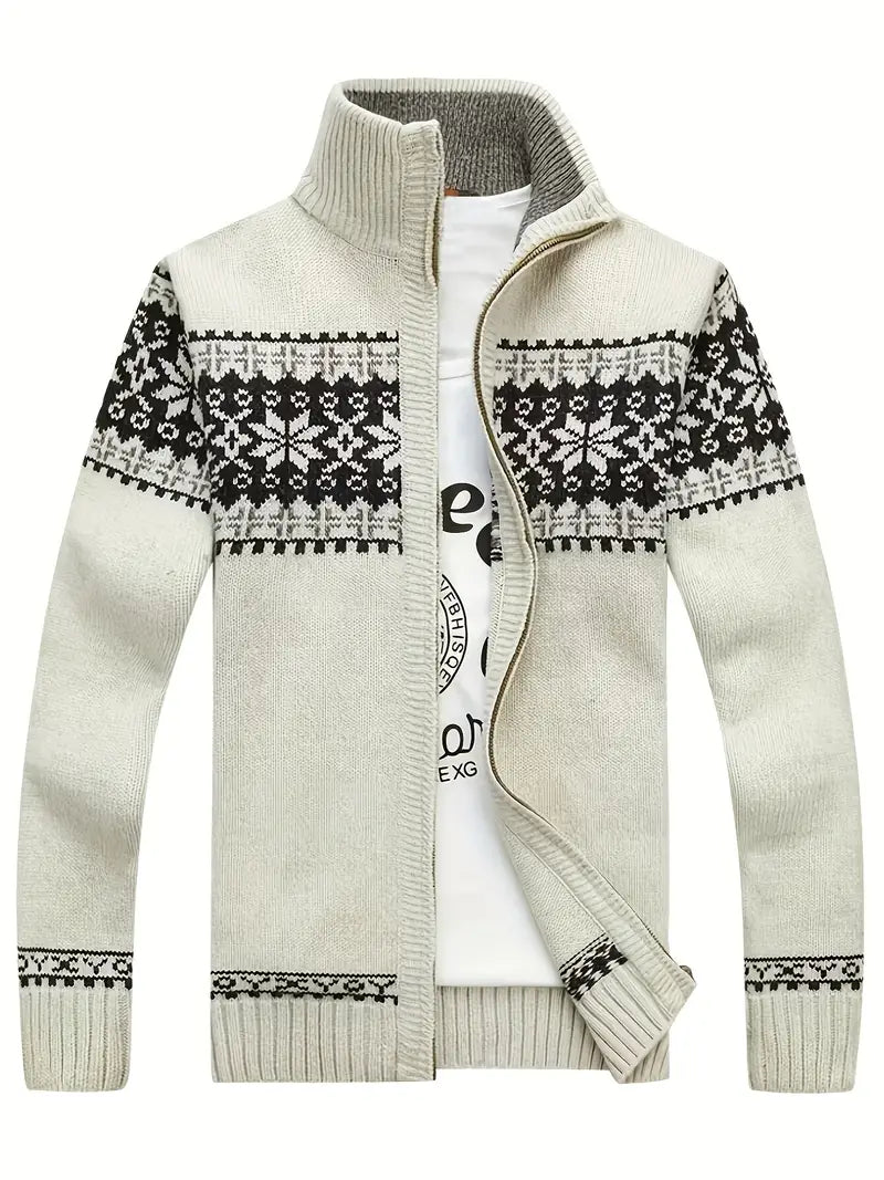 Entspannte skandinavische Strickjacke Ulrich