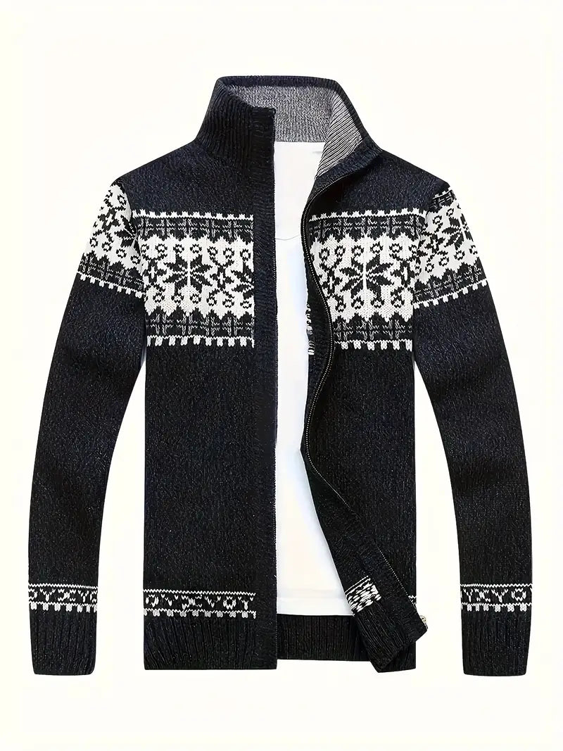 Entspannte skandinavische Strickjacke Ulrich