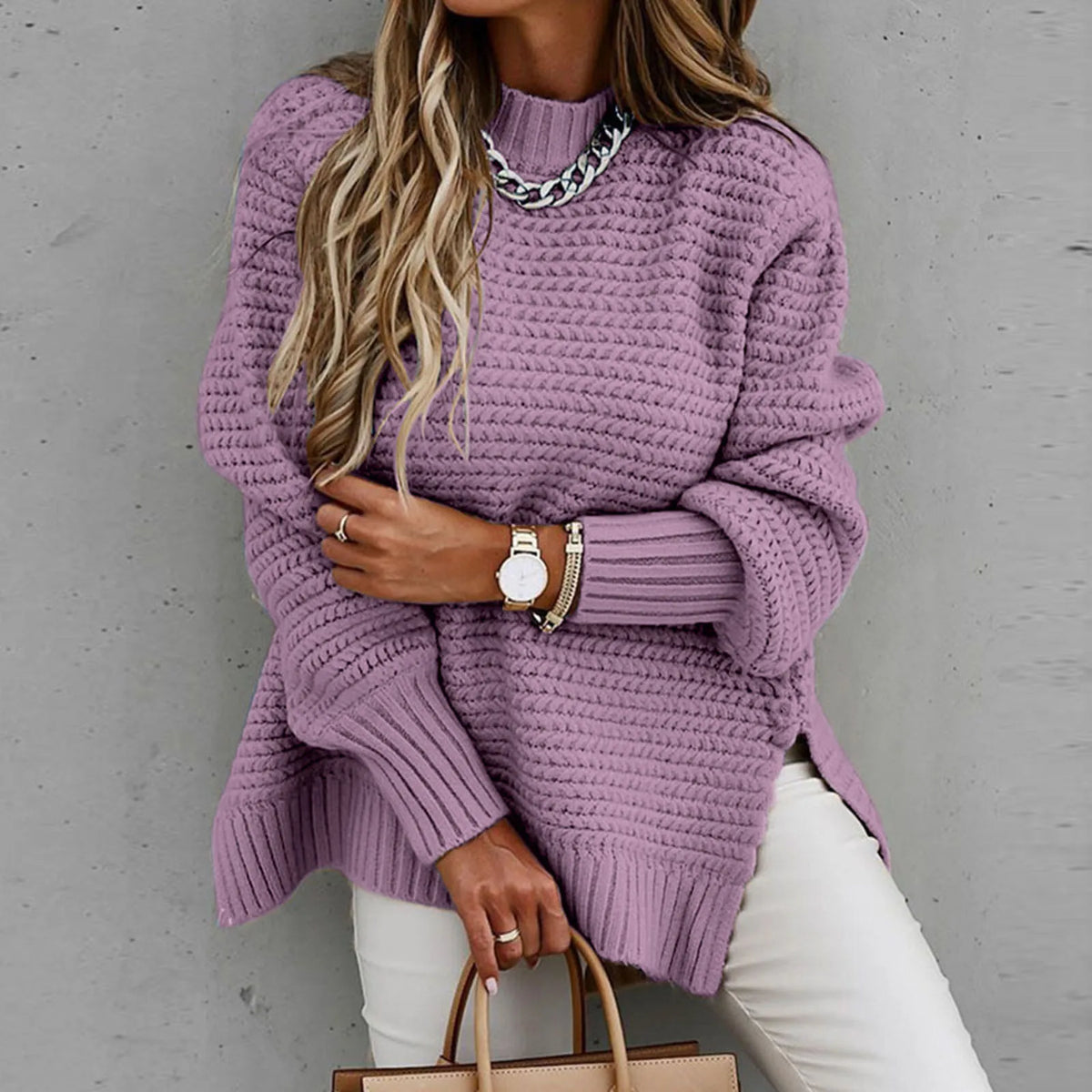 Entspannter und zeitloser Winterpullover