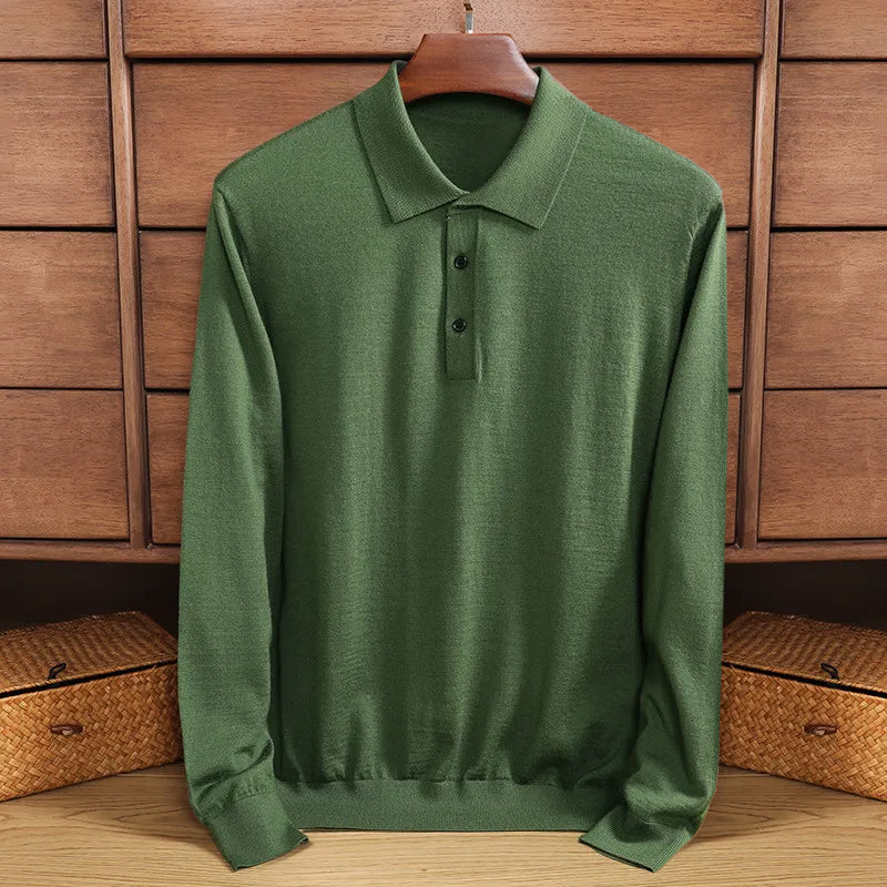 Entspanntes Langarm-Poloshirt Rick