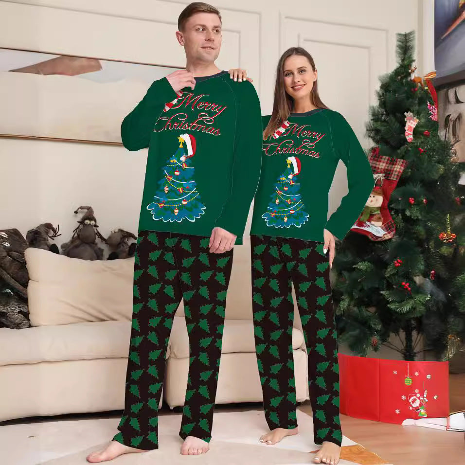 Familien Weihnachts-Pyjama Set – Eltern-Kind Partnerlook Schlafanzüge für Weihnachten