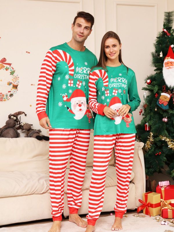 Familien Weihnachts-Pyjama Set – Eltern-Kind Partnerlook Schlafanzüge für Weihnachten