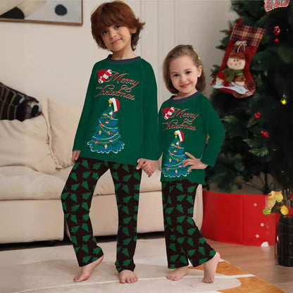 Familien Weihnachts-Pyjama Set – Eltern-Kind Partnerlook Schlafanzüge für Weihnachten