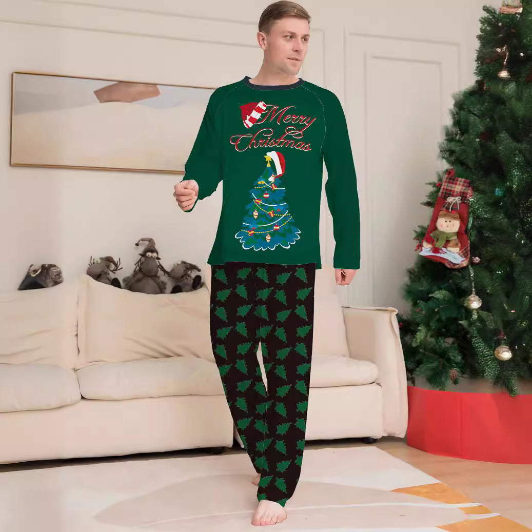 Familien Weihnachts-Pyjama Set – Eltern-Kind Partnerlook Schlafanzüge für Weihnachten