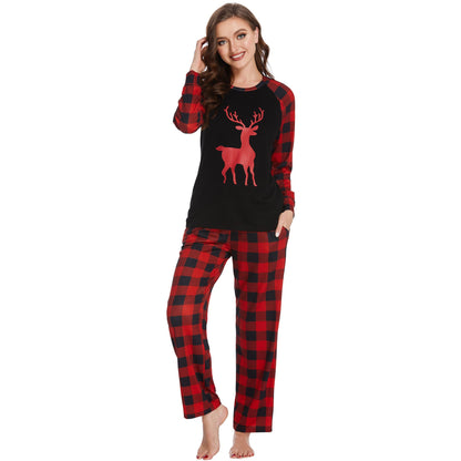 Familien Weihnachts-Pyjama Set – Eltern-Kind Partnerlook Schlafanzüge für Weihnachten