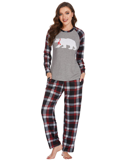 Familien Weihnachts-Pyjama Set – Eltern-Kind Partnerlook Schlafanzüge für Weihnachten