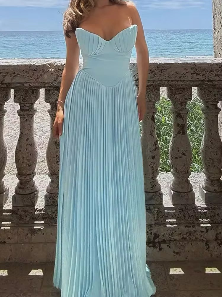 Larissa™ – Damen Sommerkleid mit Eleganten Corsé-Design & Faltenrock 6