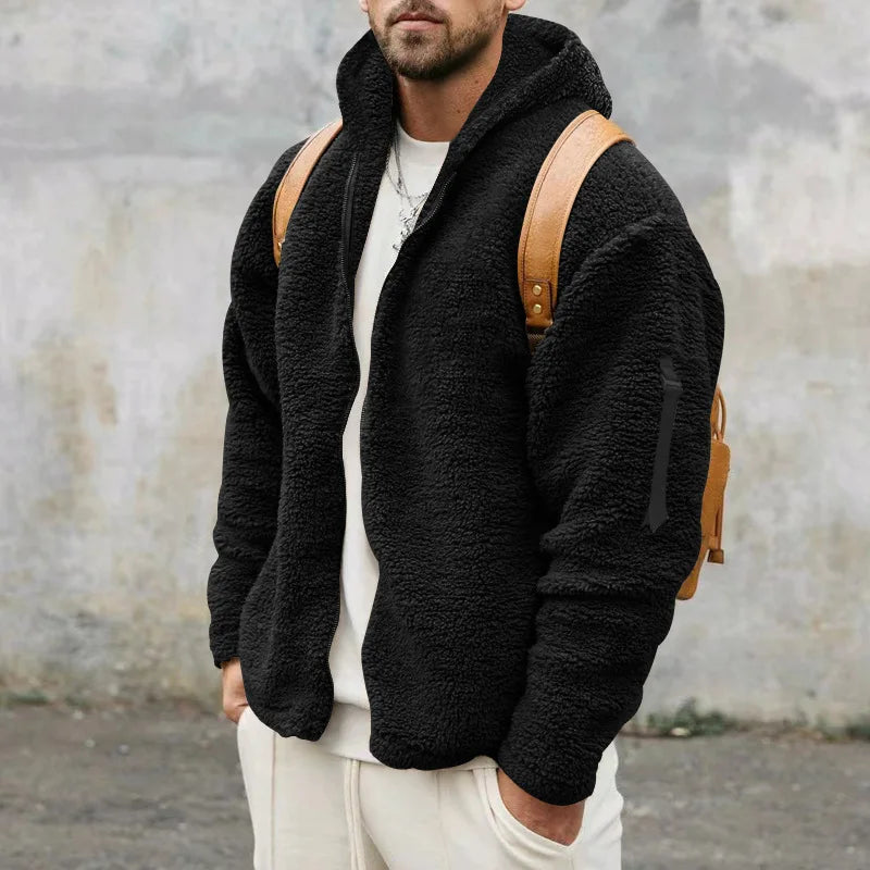 Fleece- und Kaschmir-Winterjacke Ludo