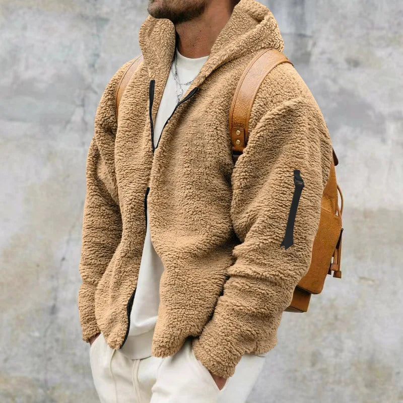 Fleece- und Kaschmir-Winterjacke Ludo