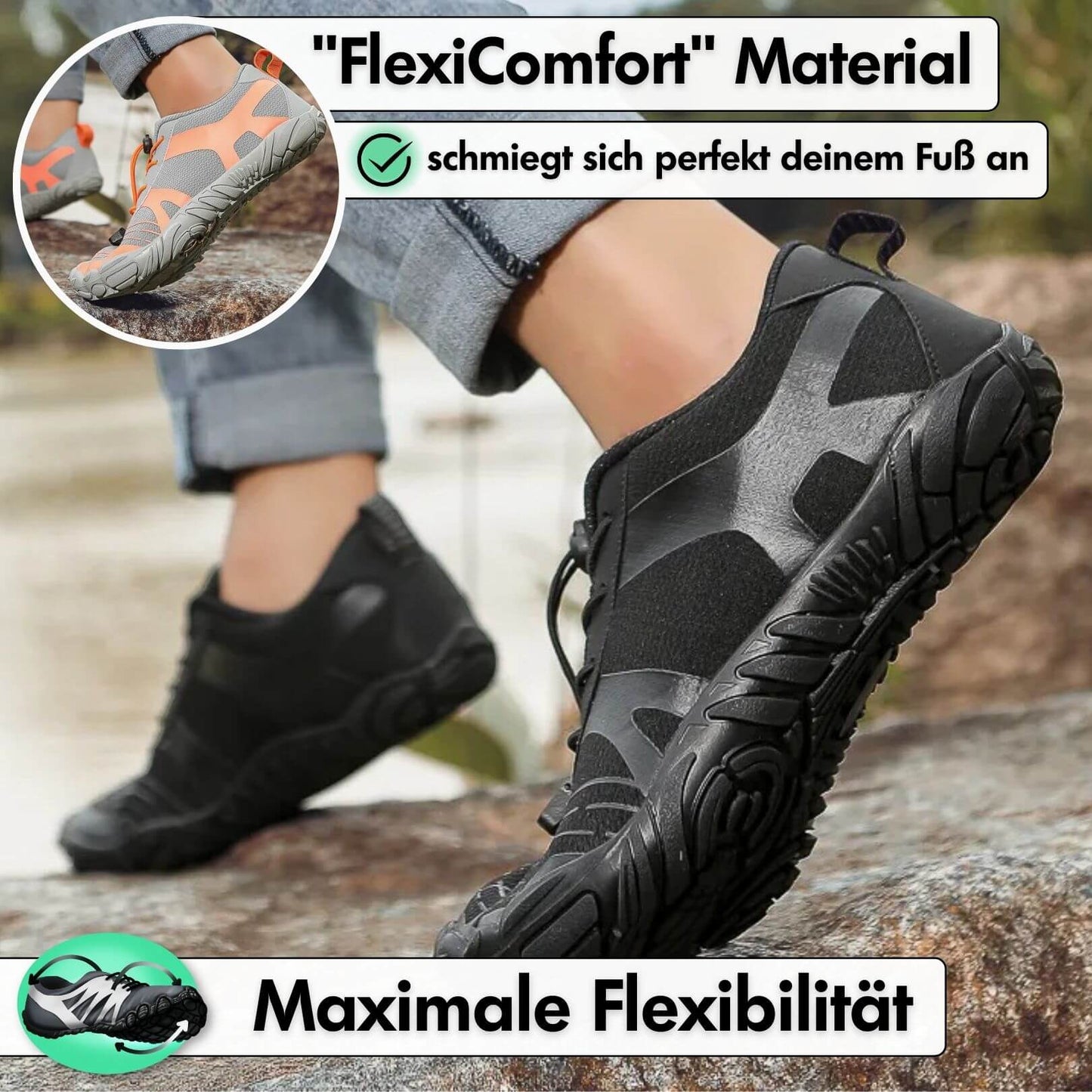 FlexiMax™ – Unisex Barfußschuhe Ultraleicht, Flexibel & Atmungsaktiv