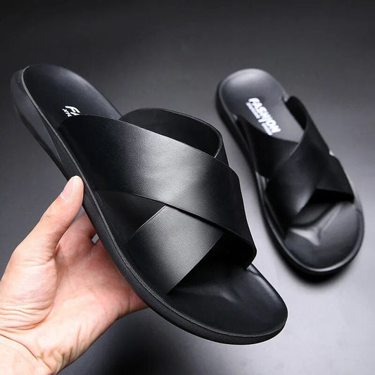 FlexoLeder™ – Premium Herren Ledersandalen mit maximalem Komfort