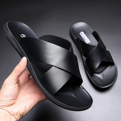 FlexoLeder™ – Premium Herren Ledersandalen mit maximalem Komfort