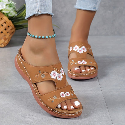 FloraStep™ – Orthopädische Damen Sandalen mit Bequemem Plateau