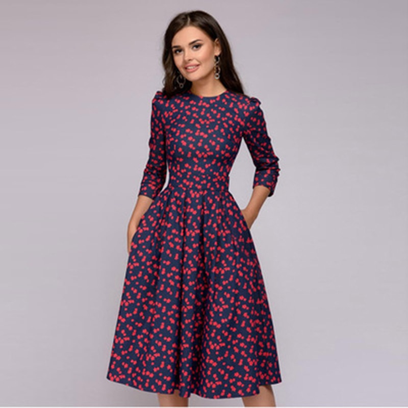 Floravie™ – Damen Sommerkleid mit Blumenmuster