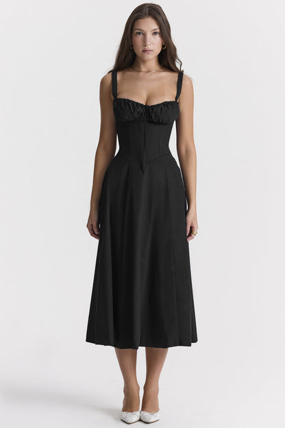 Floraviva™ – Kleid Damen Hochzeitsgast mit Floral Print