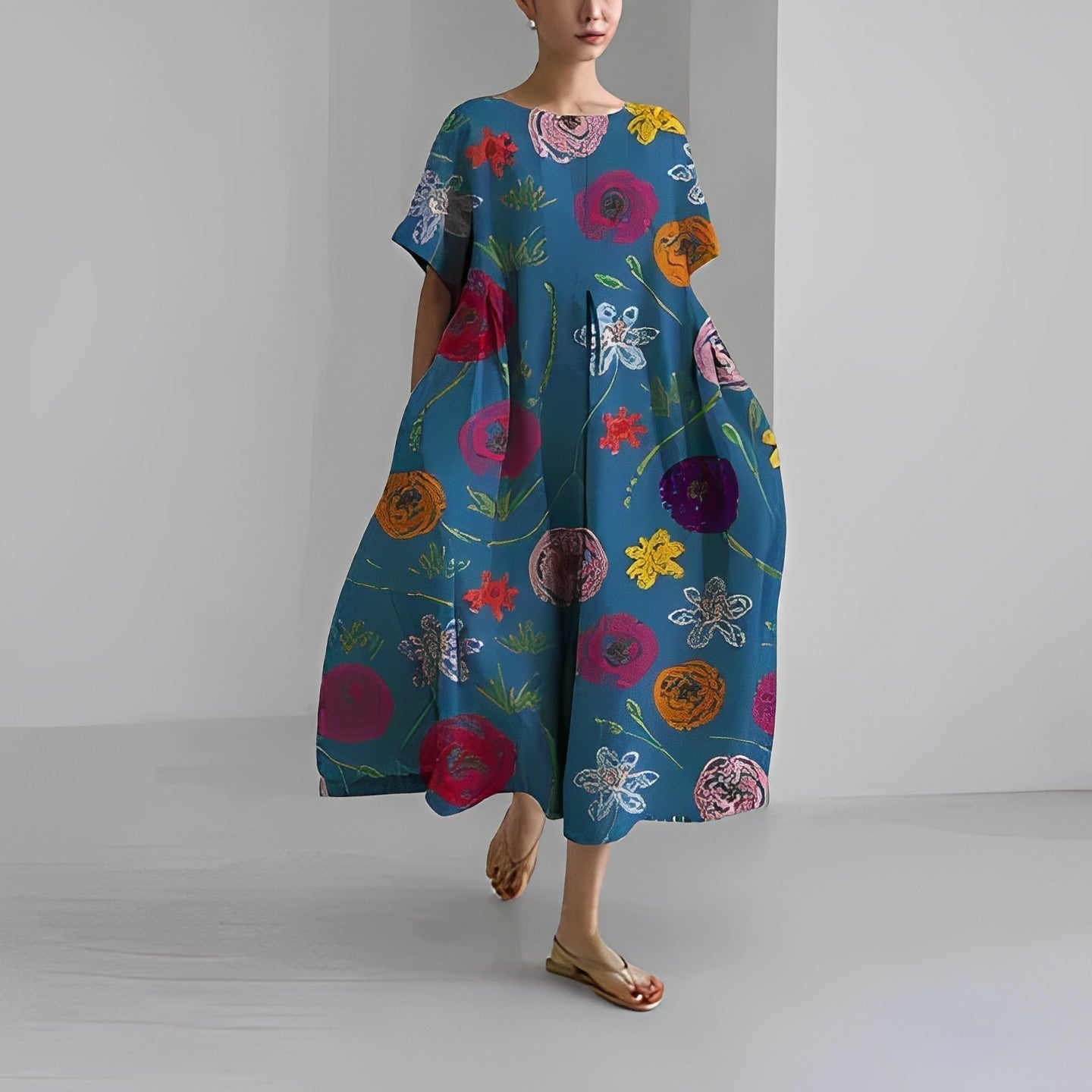 FlorinaChic™ – Elegantes Damenkleid mit zeitlosem Sommerdesign