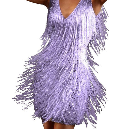 Frauen Partykleid: Funkelndes Quastenkleid von Elarova
