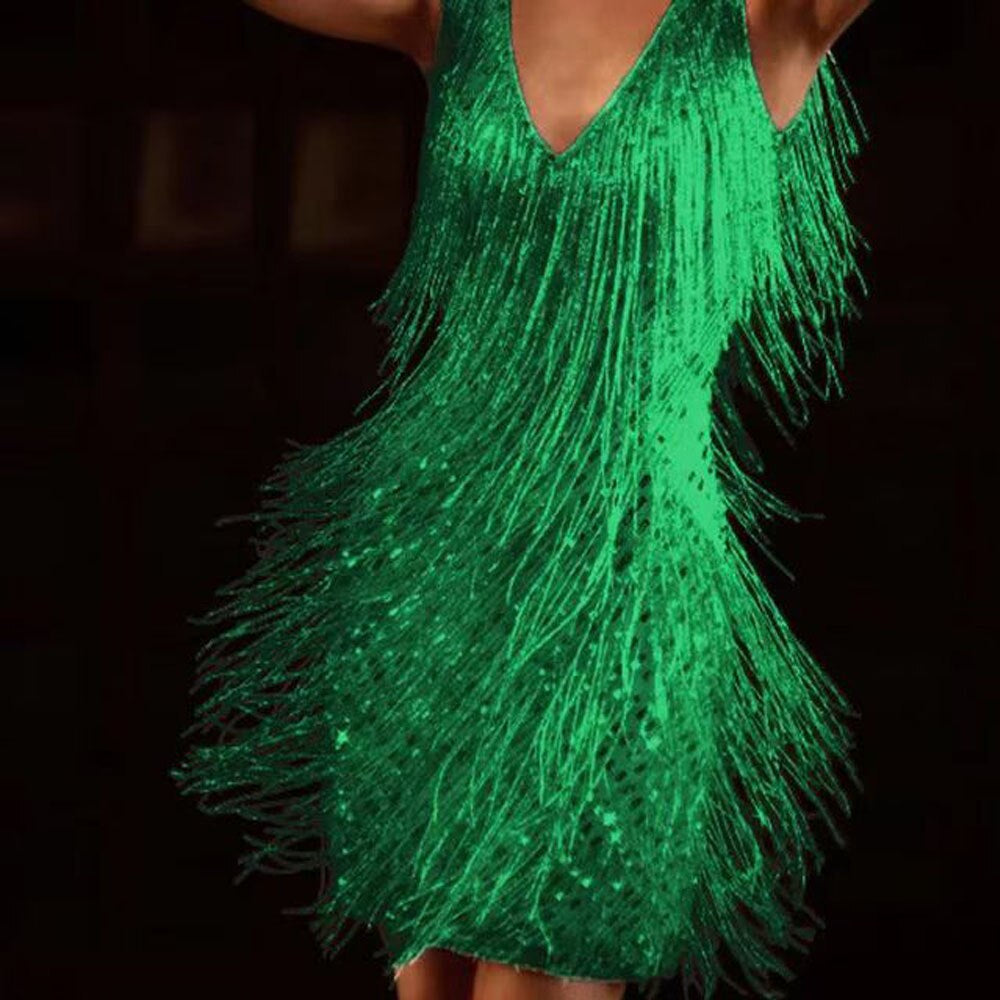 Frauen Partykleid: Funkelndes Quastenkleid von Elarova