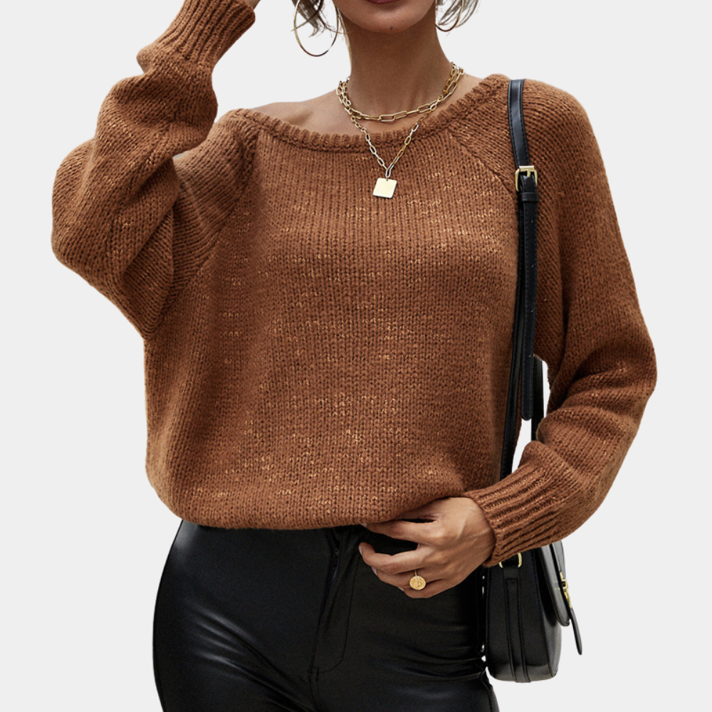 Frauenpullover Lina: Gemütlicher Strickpullover