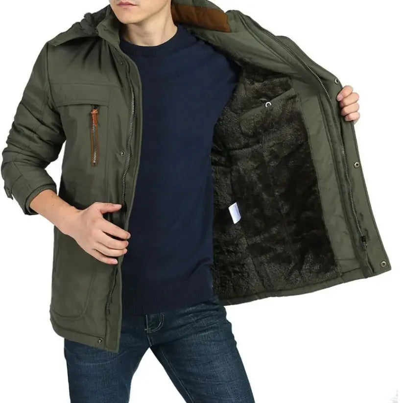 FrostGuard™ Herren Winterparkaa – Warm, Winddicht & Wasserdicht!