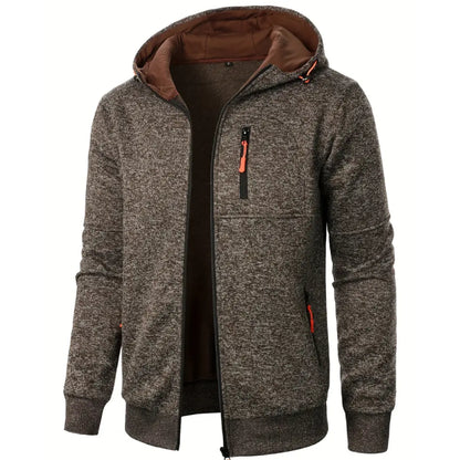 FrostHood™ –  Warme Kapuzenjacke für Herren mit Plüschfutter