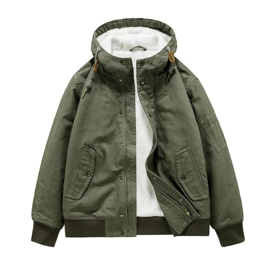 FrostPeak™ – Warme Kapuzen Winterjacke fur Herren