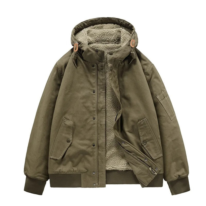 FrostPeak™ – Warme Kapuzen Winterjacke fur Herren