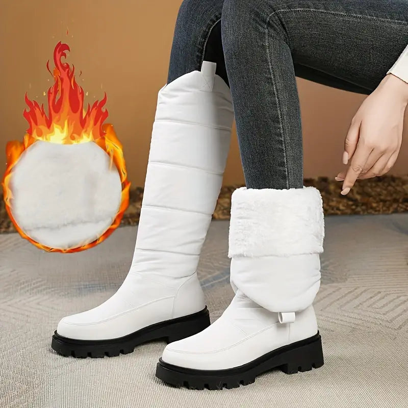 Gefütterte Karina Winterstiefel, warm und dick für Schnee