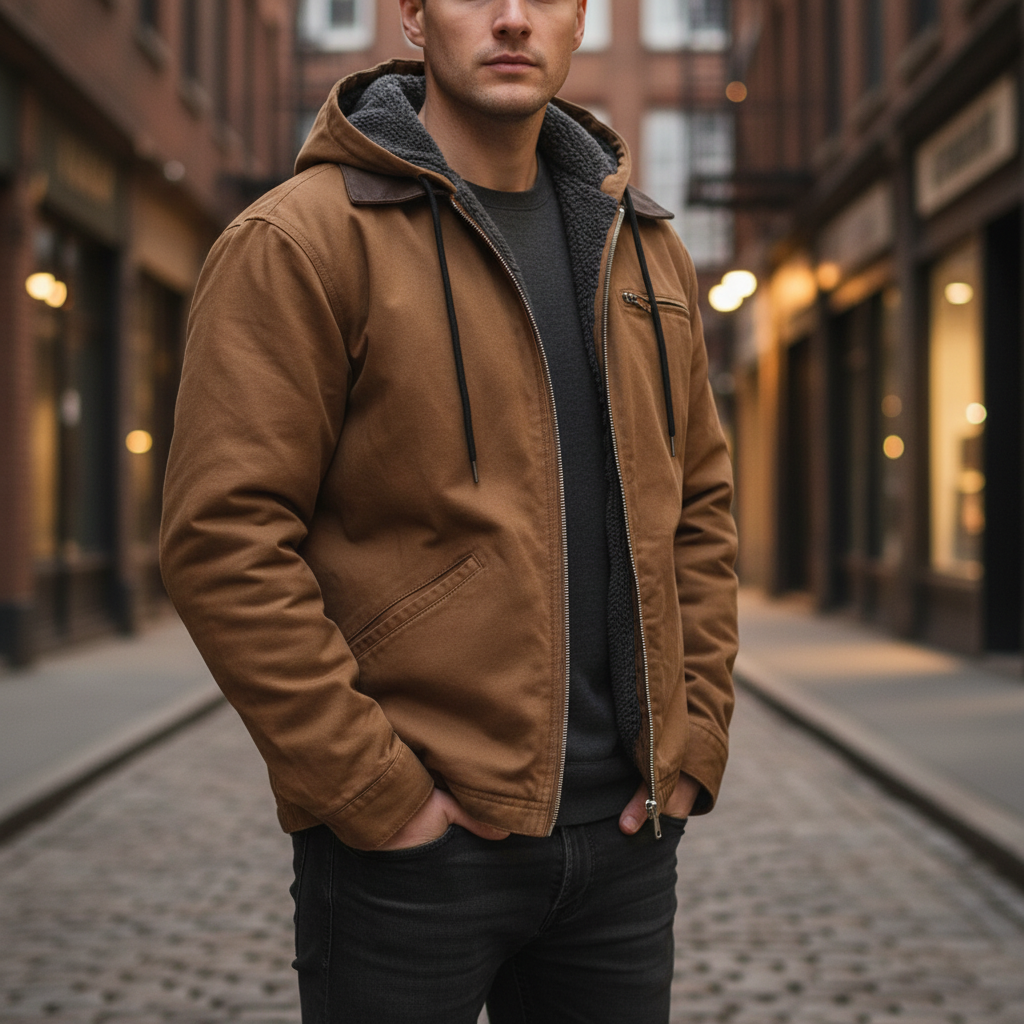 Herren Übergangsjacke Gefüttert Warm Kendrick - Elarova