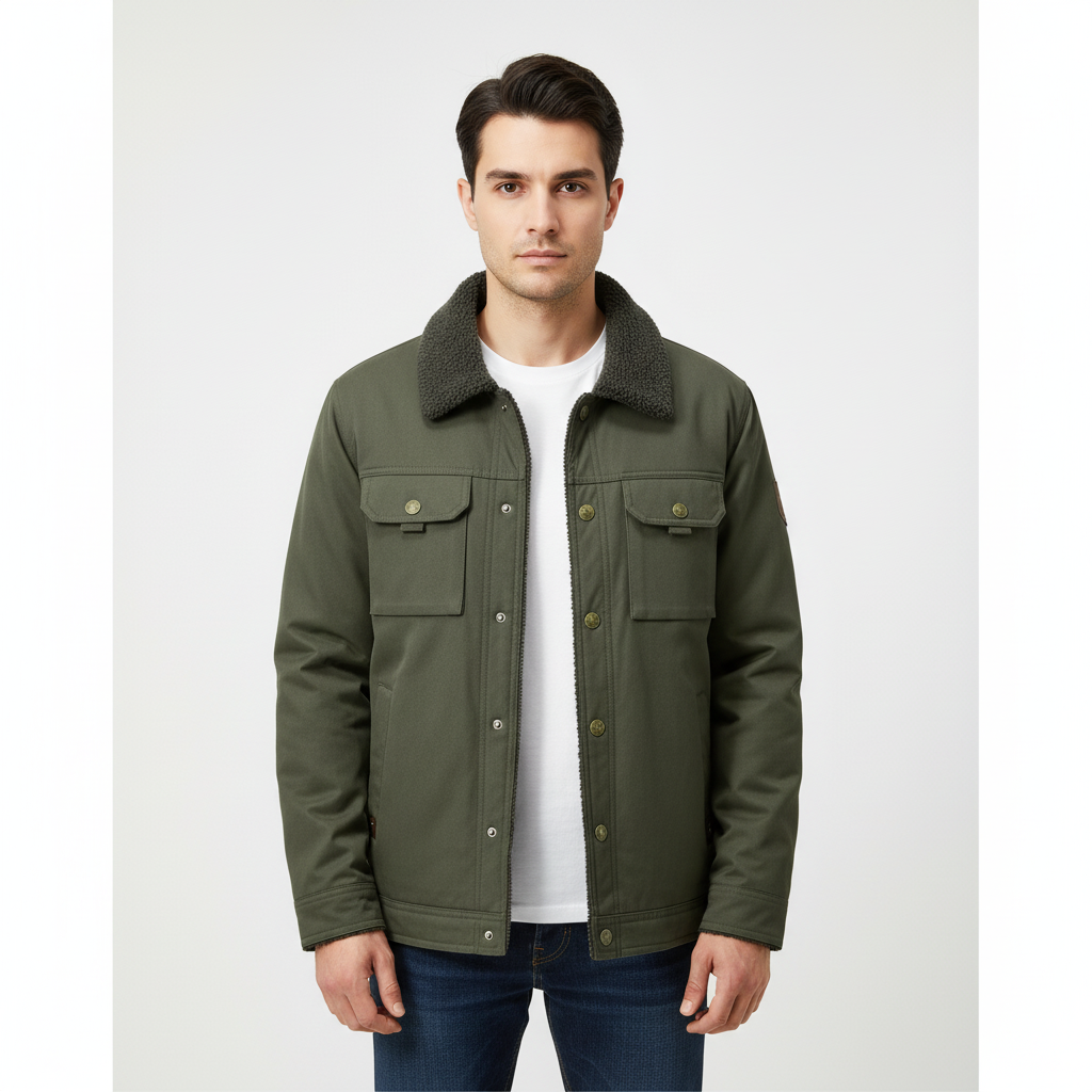 Warm gefütterte Winterjacke Damen Herren