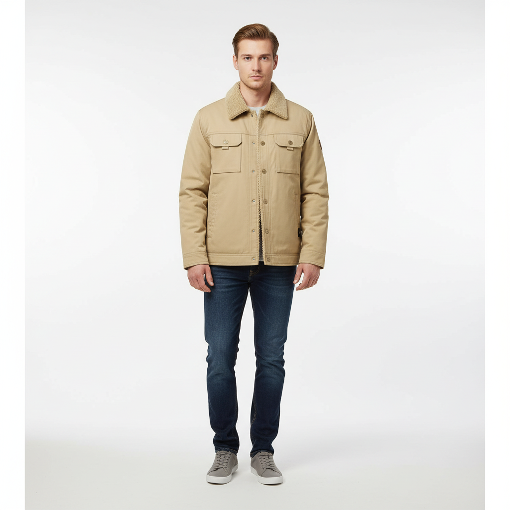 Warm gefütterte Winterjacke Damen Herren