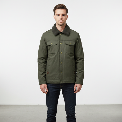 Warm gefütterte Winterjacke Damen Herren