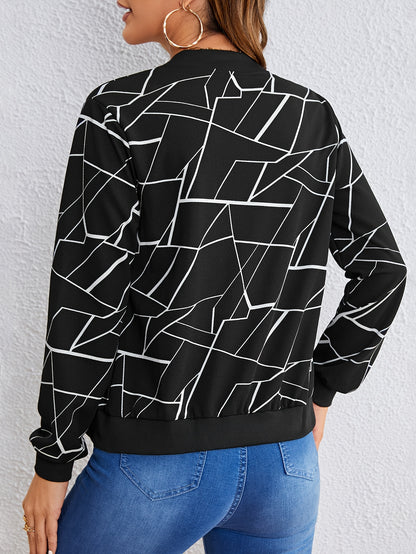GeoChic™ – Damen Freizeitjacke mit Reißverschluss