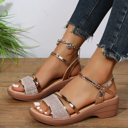 Geraldine: Elegante orthopädische Sandale