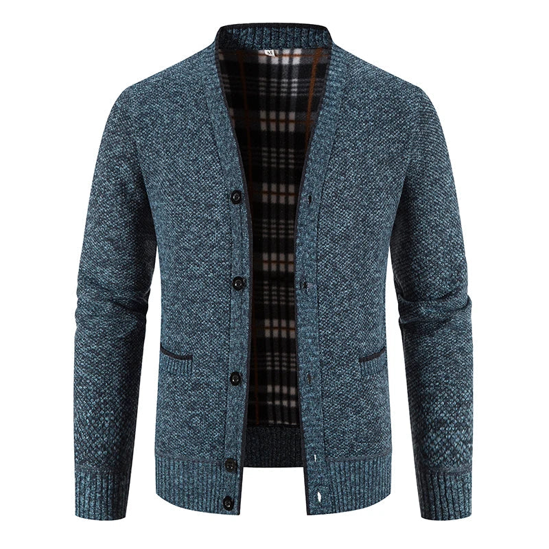 Gestrickte Pulloverjacke mit Tasche – Modell Kevin