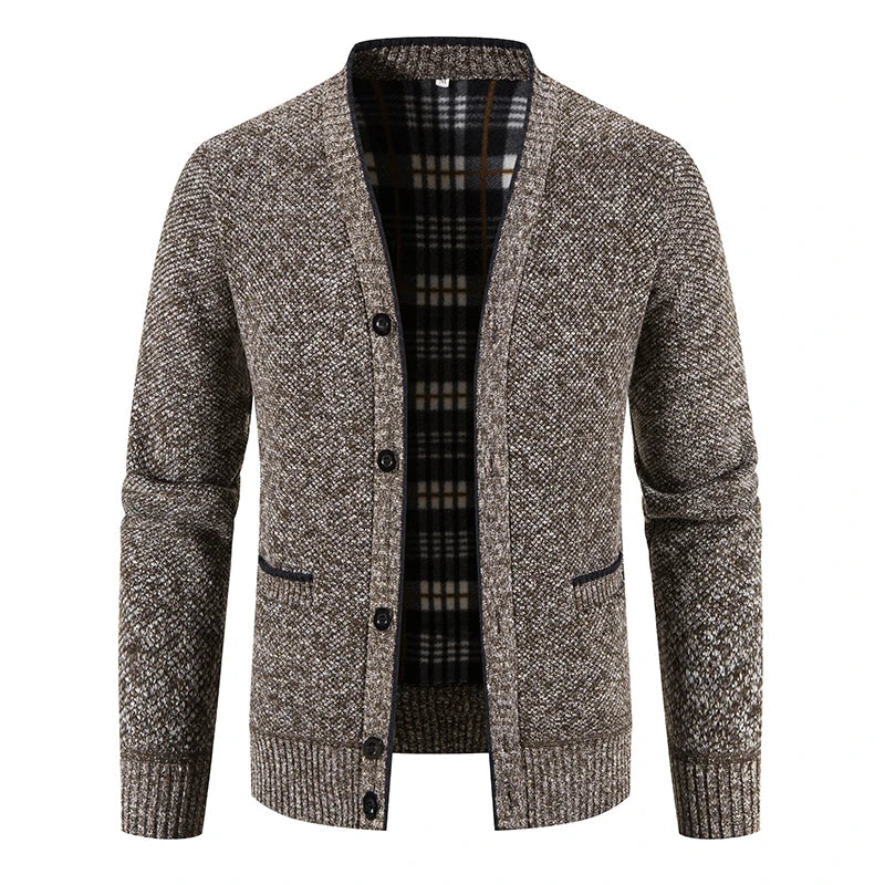 Gestrickte Pulloverjacke mit Tasche – Modell Kevin