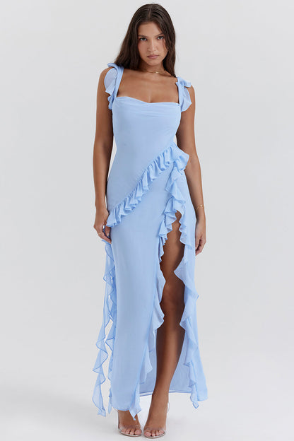 GlanzBelle™ – Elegantes Rüschenkleid mit glamourösem Flair