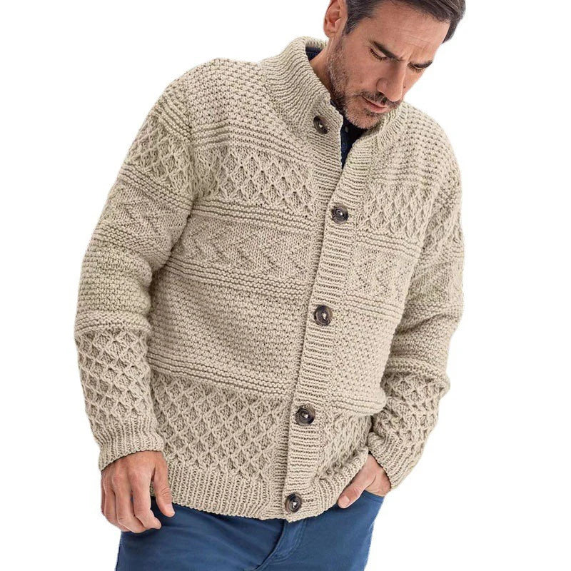 Grobstrick-Pulloverjacke - Hank