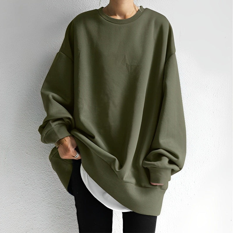 Großer Damenpullover Selina mit langen Ärmeln