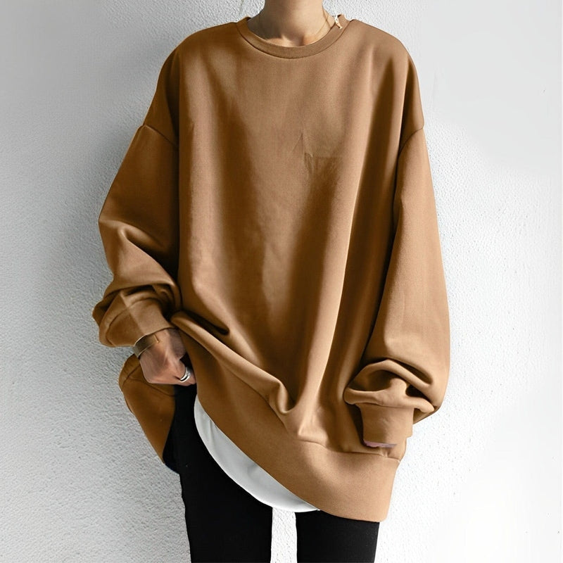 Großer Damenpullover Selina mit langen Ärmeln
