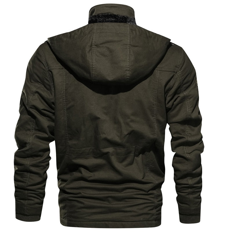 Herren Winterjacke Bequem Warm Isoliert