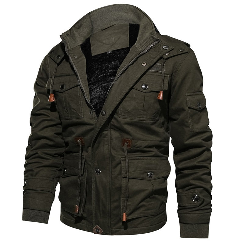 Herren Winterjacke Bequem Warm Isoliert