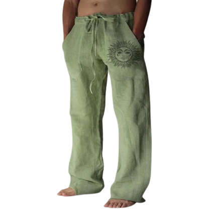 Leichte Leinenhose Sommer Herren Bequem - Elarova