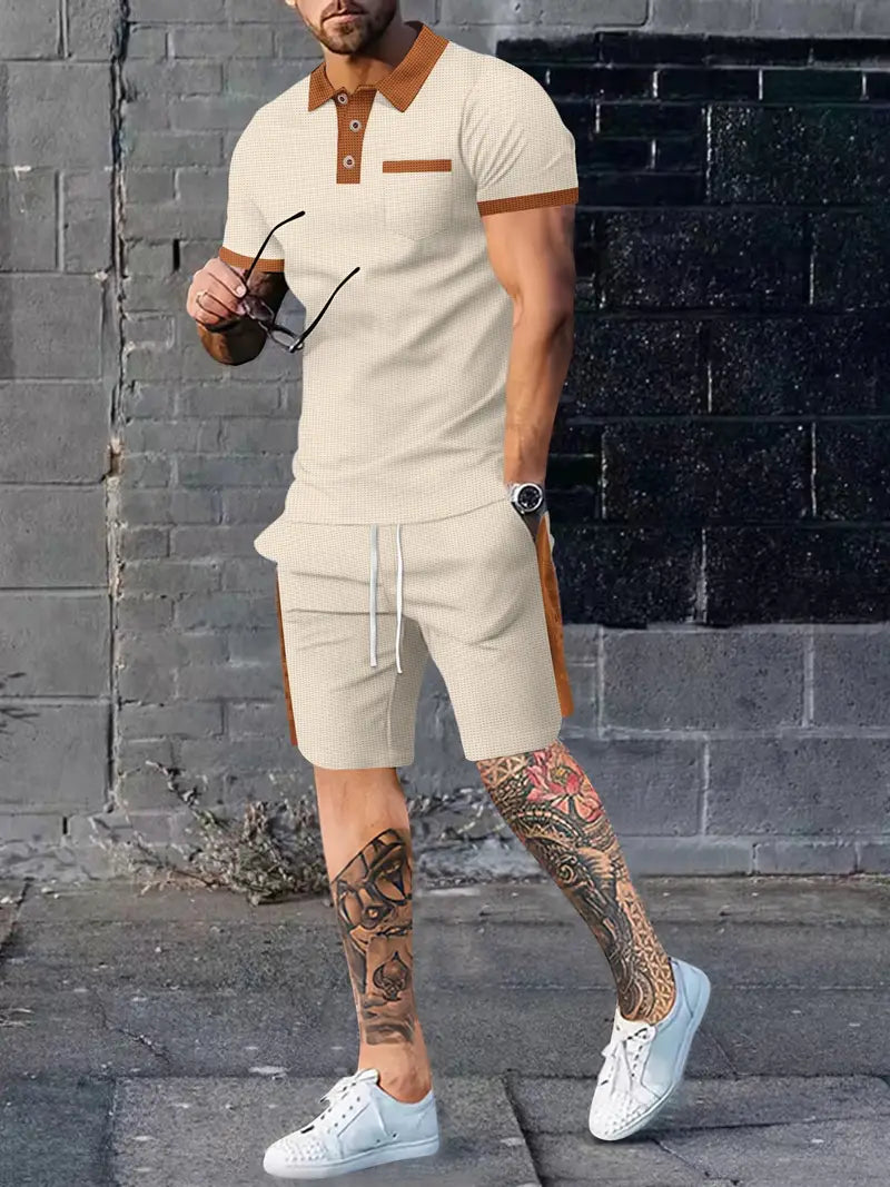 Hagen Sommer-Set: Luxuriöses Shorts und Poloshirt