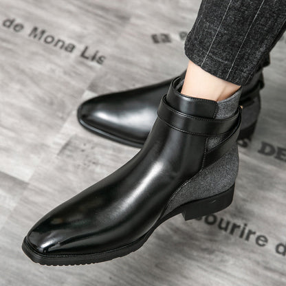 Handgefertigte Herren Leder Stiefel